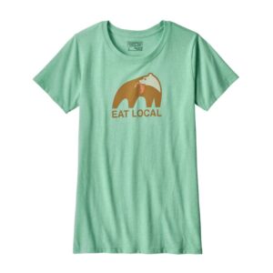 Polera Eat Local Mujer Verde