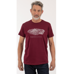Polera Parque Karukinka Hombre - Burdeo