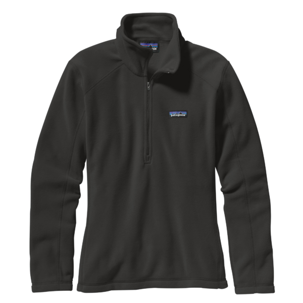 Polar Micro-D 1/4 Zip Mujer Negro
