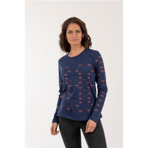 Polera Triangulos Mujer - Azul